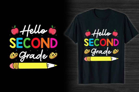 2nd Grade Back to School T-Shirt Designs Graphics