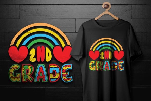 2nd Grade Rainbow Back to School Costume Graphics