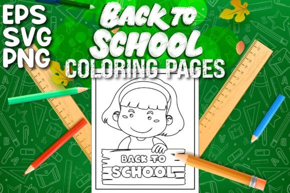 Back to School Coloring Pages Vol-5: Graphics & Coloring Pages