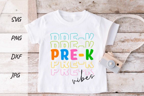Back to School Sublimation Pre-K Vibes: Graphics for T-Shirt Designs