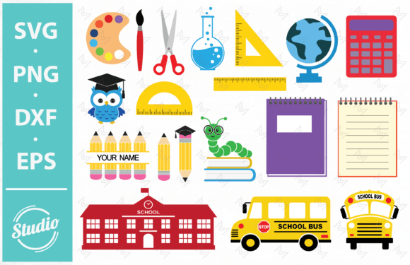 Back to School SVG Graphics for Local Crafts Brands