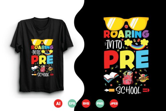 Back to School T-shirt Design Vector