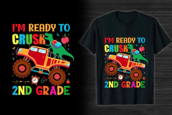 Crush 2nd Grade Graphics & T-Shirt Designs