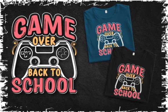 Game Back to School T-shirts Design SVG: Graphics for Print Templates