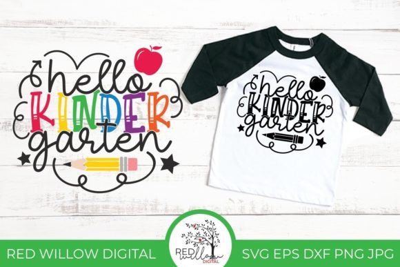 Hello Kindergarten Back to School Graphics