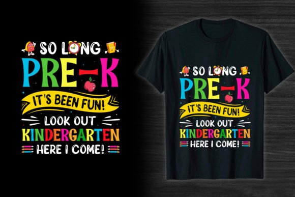 Kingergarten Back to School T-Shirt Graphics