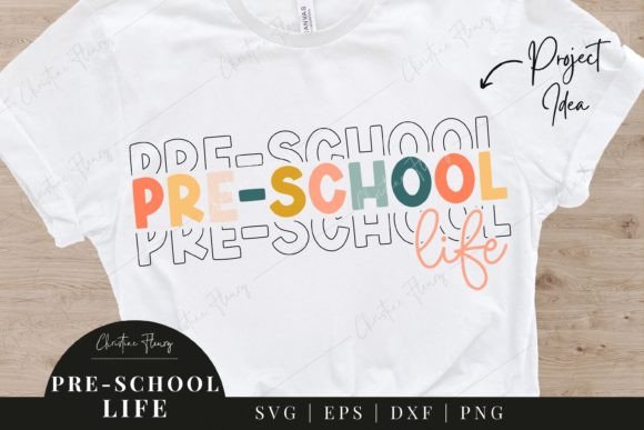 Pre-School Life SVG: Back-to-School Graphics for Crafts