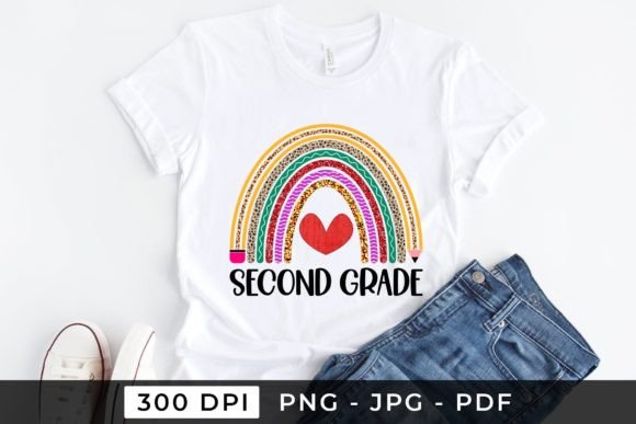 Second Grade PNG: Back to School Graphics for Crafts