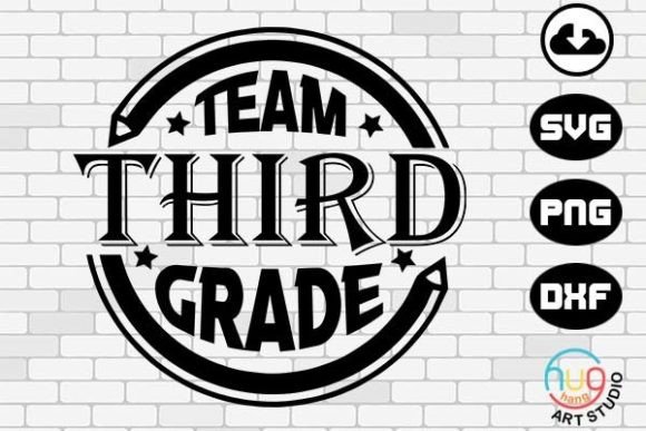Team Third Grade Graphics: Back to School T-Shirt Designs