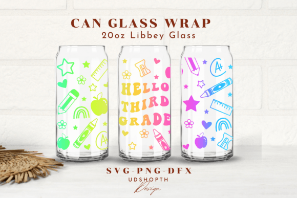 Third Grade SVG Back to School Wrap: Graphics for Print Templates