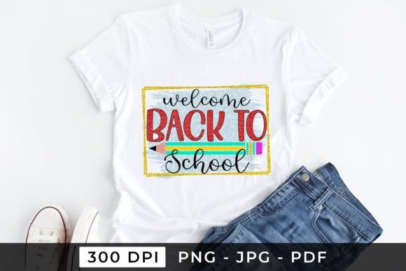 Welcome Back to School PNG Graphics for Crafts